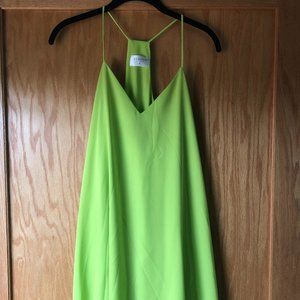 Lime Green Strappy Shift Dress